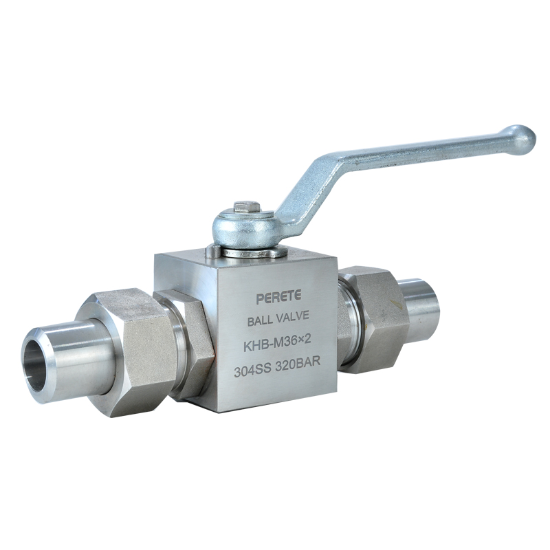 Welded high-pressure ball valve