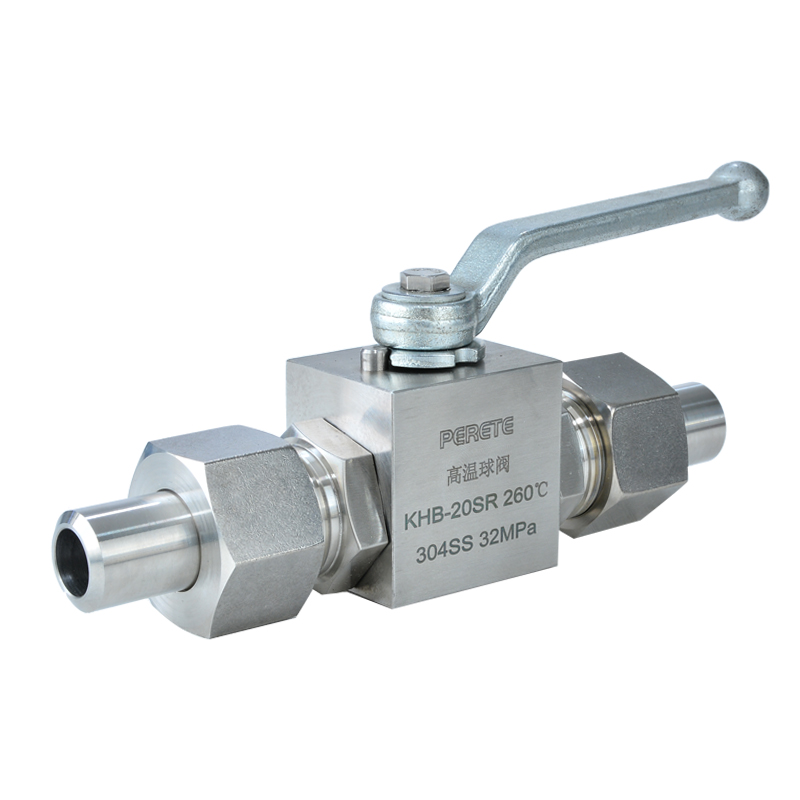 Welded high-temperature and high-pressure ball valve